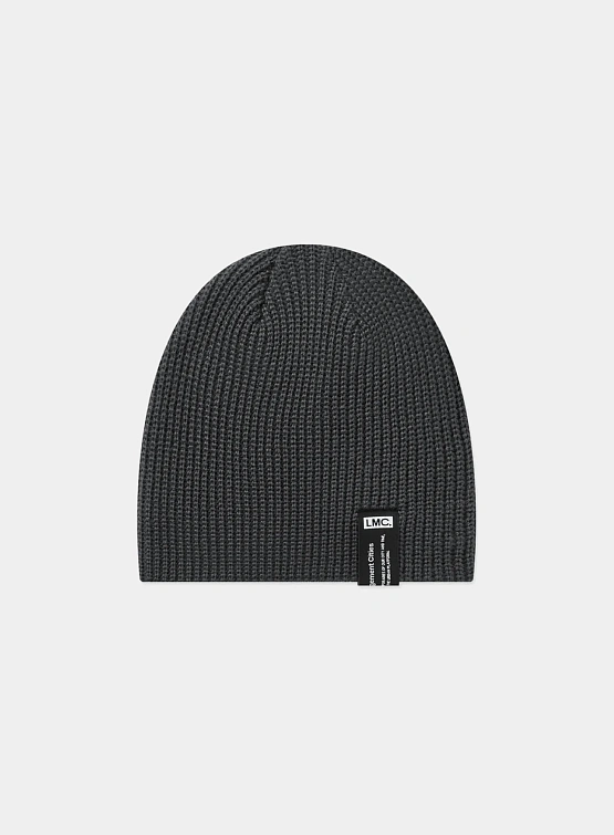 Шапка LMC Label Short Beanie Charcoal
