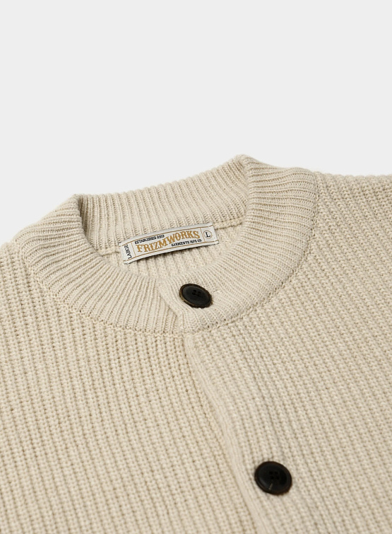 Кардиган FrizmWORKS Heavy Wool Round Cream