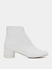 Женские ботинки MM6 Maison Margiela Leather Ankle Boots White