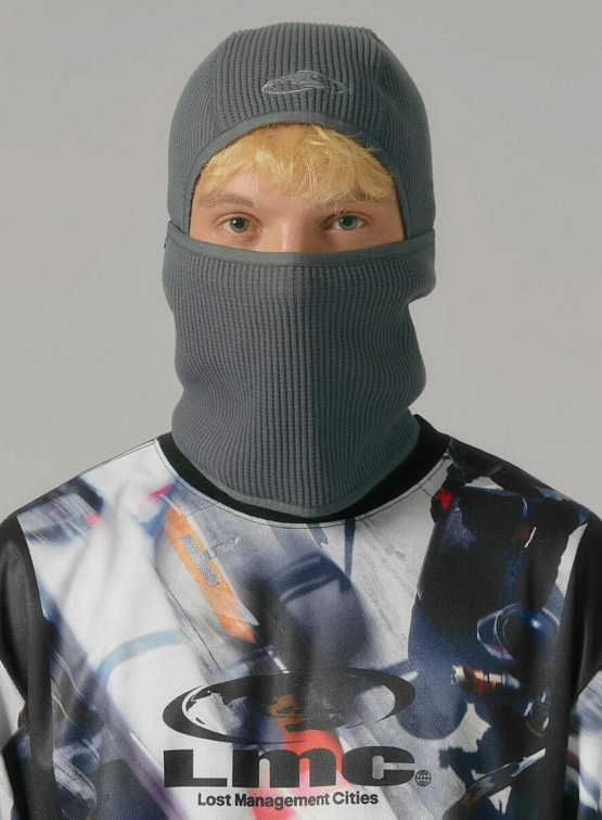 Балаклава LMC Oval Globe Waffle Charcoal