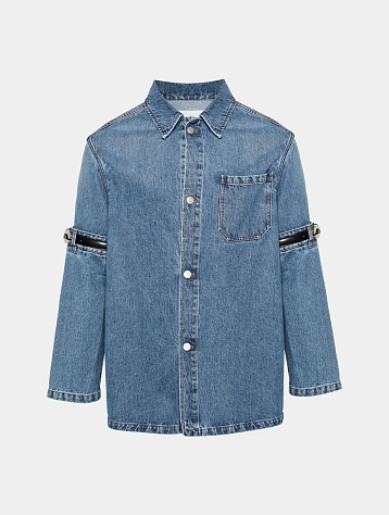 Женская джинсовая куртка Coperni Open Elbow Jacket Washed Blue