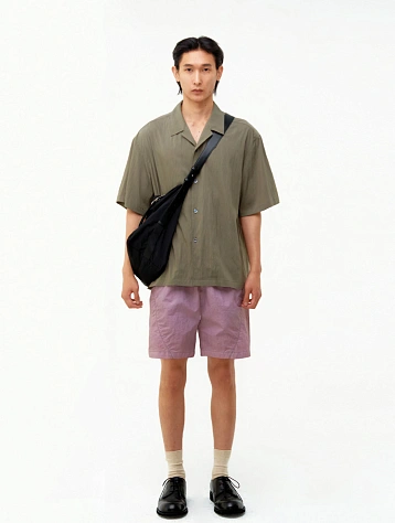 Рубашка COOR Natural Wrinkle Open Collar Khaki