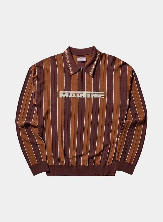 Джерси Martine Rose Logo Polo Brown