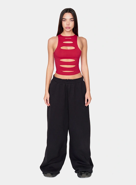 Женский топ XSAI RIPPED TOP 02 Carmine