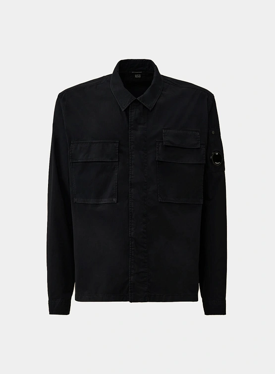 Рубашка C.P. Company Organic Gabardine Utility Black