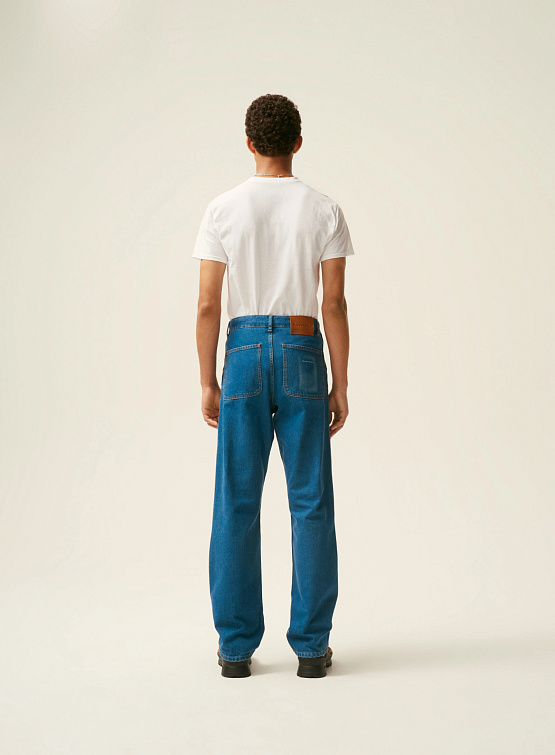 Джинсы Bluemarble Double Knee Pant In Denim Blue