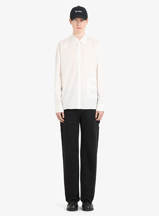 Рубашка Études Oversize Shirt É Patch Stripe