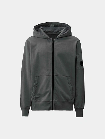 Зип-худи C.P. Company Light Fleece Full Zip Smoked Pearl