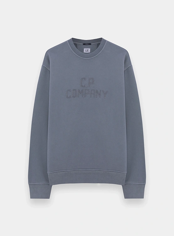 Свитшот C.P. Company Cotton Diagonal Fleece Stormy Weather