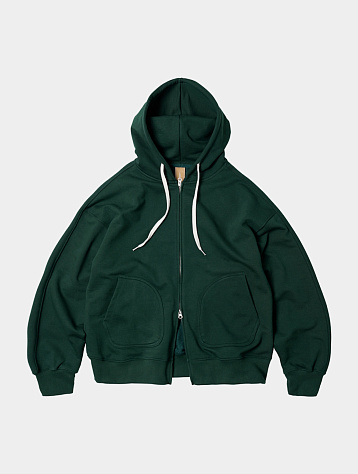 Зип-худи FrizmWORKS Og Heavyweight Hood Dark Green