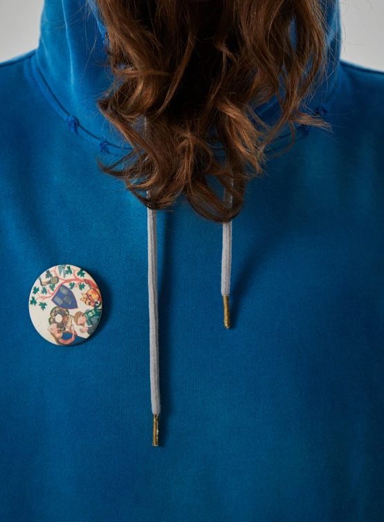 Худи Siniy Vsadnik Patched Sapphire Hoodie Royal Navy