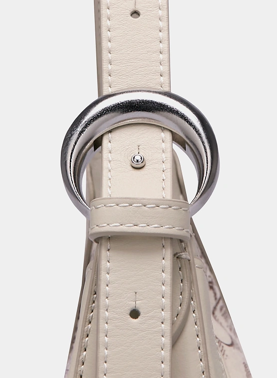 Сумка Marine Serre Regenerated Tote Bags Eclips Mini Ecru