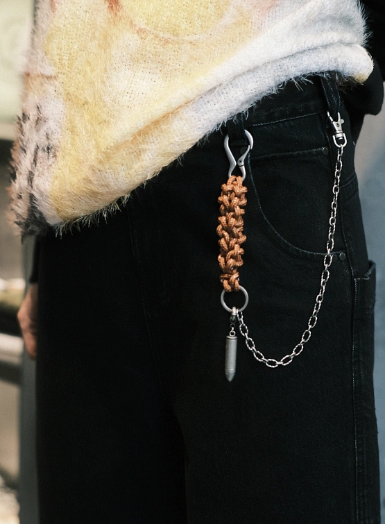 Брелок AFTER PRAY Flower Rope Chain Keyring Tangerine