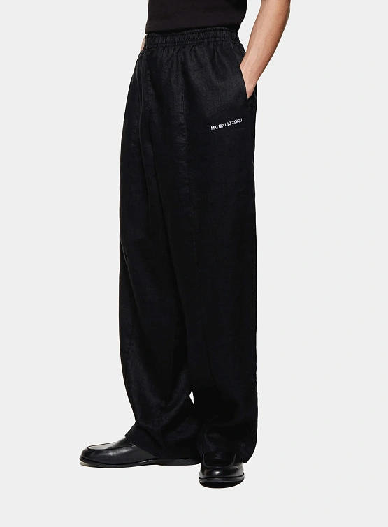 Брюки MKI MIYUKI ZOKU Linen Wide Leg Black