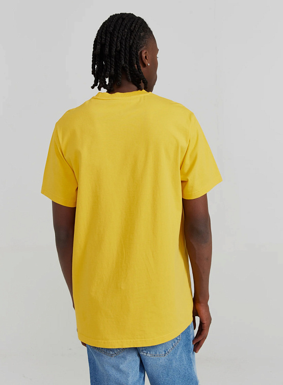 Футболка 424 Tonal Embroidery Yellow