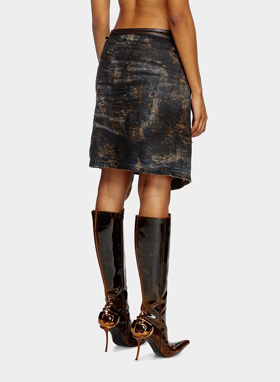 Женская Юбка Diesel De-Lem-Fsf Gonna Brown