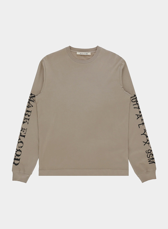 Лонгслив 1017 ALYX 9SM L/s Graphic T-Shirt Tan