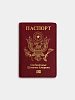 Обложка для паспорта MADFRENZY USA Red