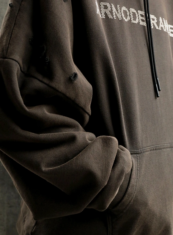 Худи ARNODEFRANCE Mega 'ARNODEFRANCE STUDS' Brown