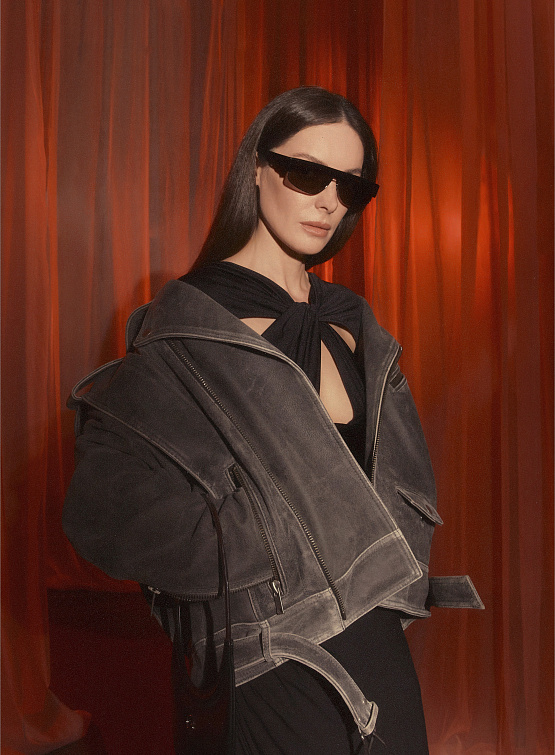 Женское платье Coperni Twisted Cut-Out Knit Dress Black