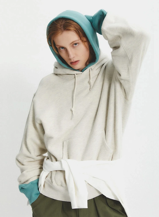 Худи EASTLOGUE PERMANENT Classic Fit Hoodie Oatmeal