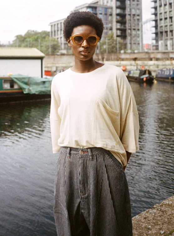 Женские брюки LF Markey Mega Slacks Indigo Stripe