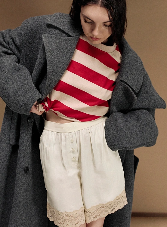 Пальто Recto Handmade Kuse Oversized Melange Grey