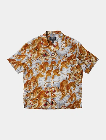 Рубашка FrizmWORKS Tiger Hawaiian Half Gray