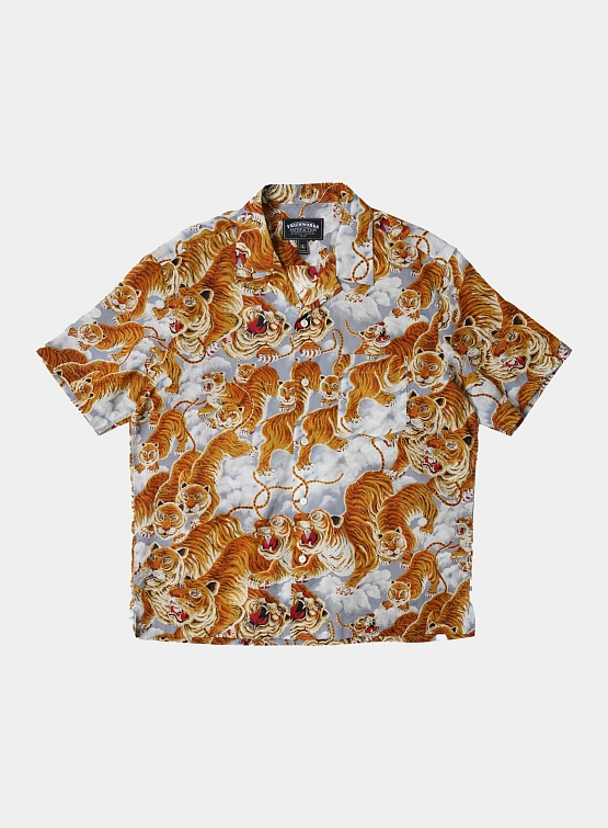 Рубашка FrizmWORKS Tiger Hawaiian Half Gray