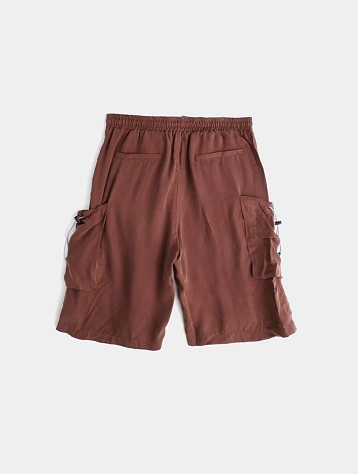 Шорты Jungles Jungles Cupro Oversized Pocket Shorts Brown
