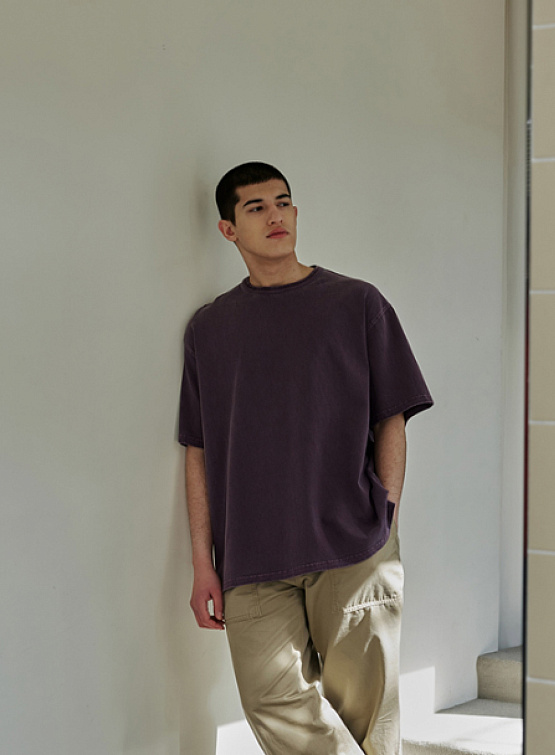 Футболка FrizmWORKS Og Pigment Dyeing Half Tee Purple