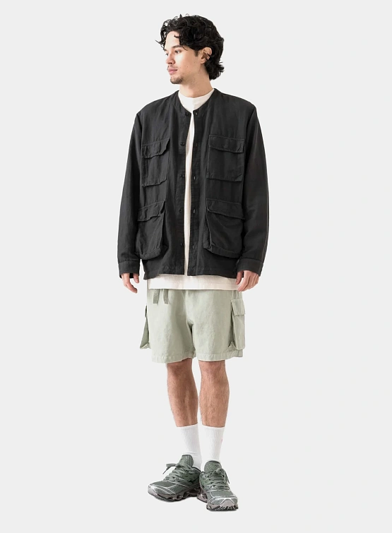 Шорты MAHARISHI 6082 Hemp Cargo Asym Track Sage