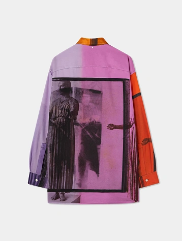 Рубашка OAMC Placed Printed Shirt Red