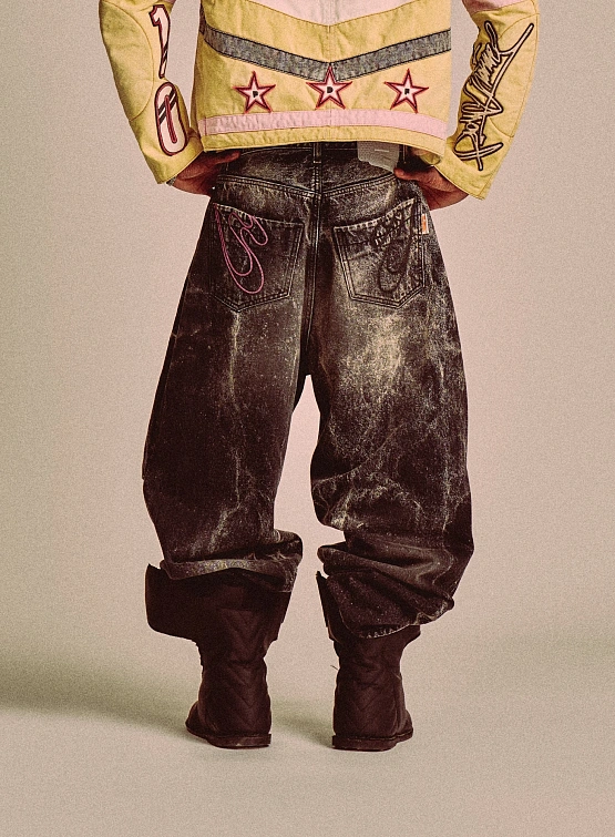 Джинсы PDF Fat Angelo Vintage Nero