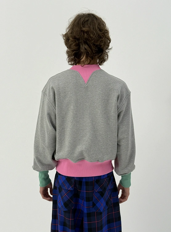 Свитшот Siniy Vsadnik Happy Sweatshirt Melange/Pink/Tiffany