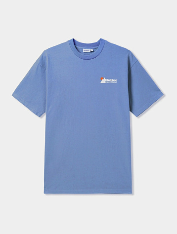 Футболка Butter Goods Equipment Pigment Dye Tee Cornflower