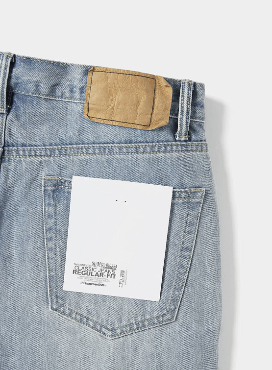 Джинсы thisisneverthat Regular Jeans Washed Blue