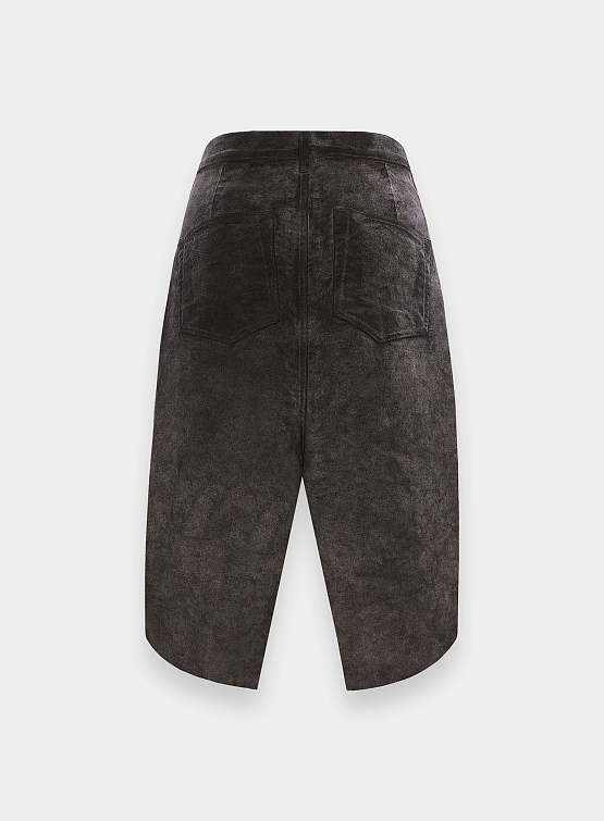 Женская юбка RICK OWENS Drkshdw Drkshdw Slivered Dust