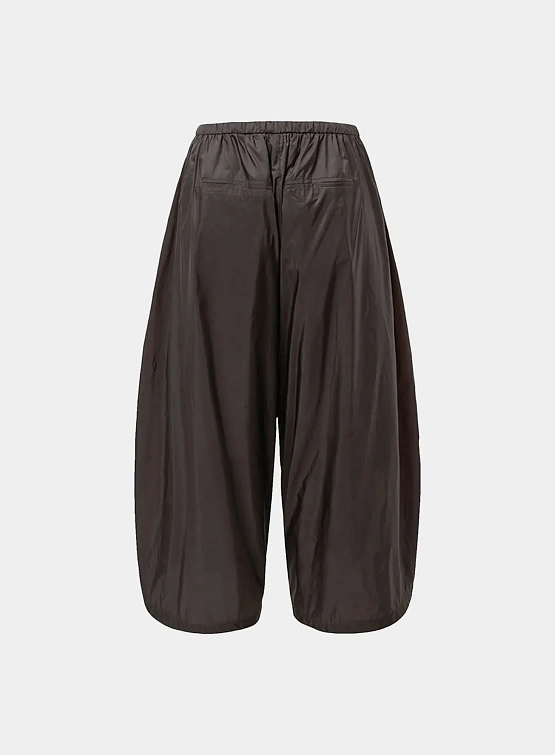 Женские брюки AMOMENTO Nylon Shirring Dark Brown