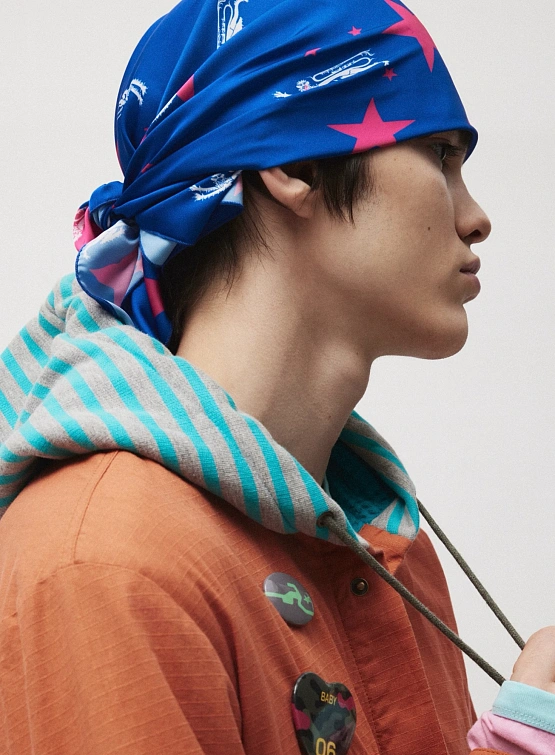 Платок Siniy Vsadnik Stars Scarf Royalnavy/Pink/White