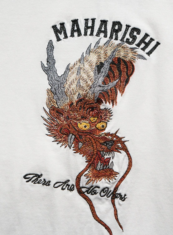 Футболка MAHARISHI 6100 Tour Tiger Dragon White