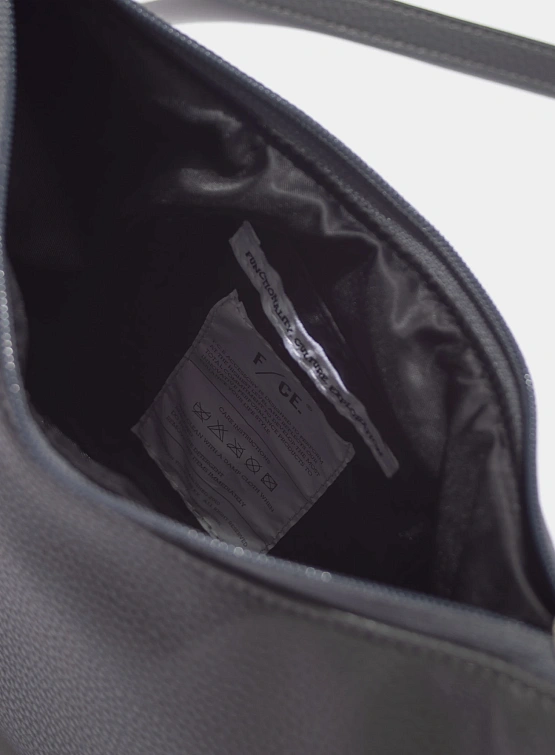 Сумка F/CE. Tech Leather Pochette Charcoal