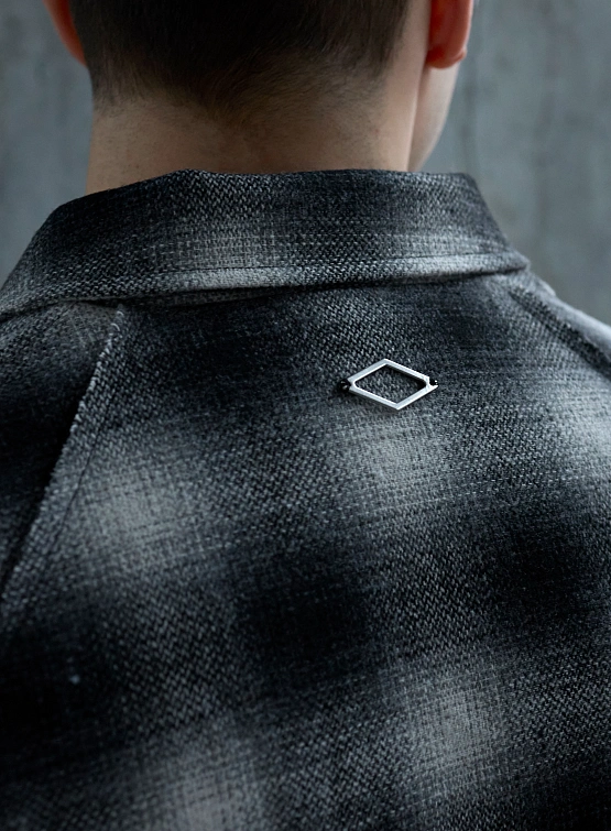 Куртка Han Kjøbenhavn Padded Checked Dark Grey