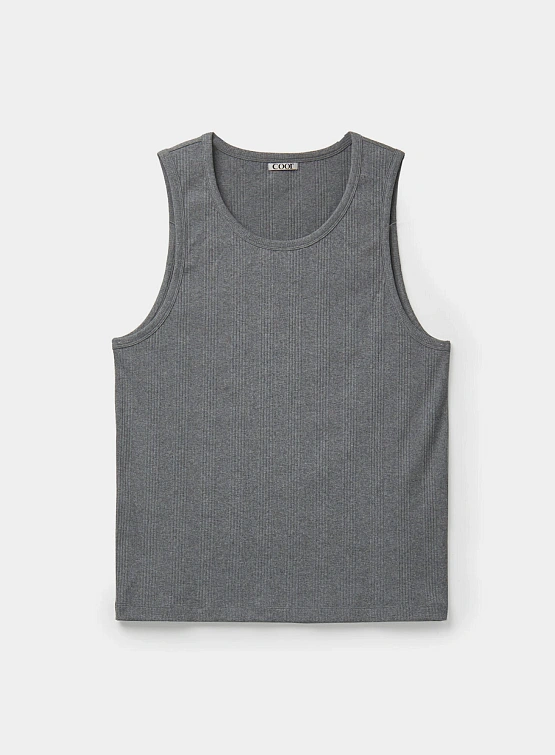 Майка COOR Scoop-Neck Ribbed Tank Gray