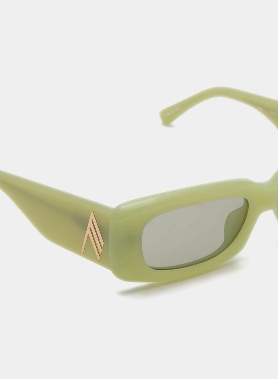 Очки THE ATTICO x Linda Farrow Mini Marfa Acid Green