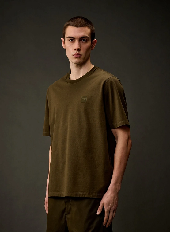 Футболка C.P. Company The Metropolis Series Mercerized Ivy Green