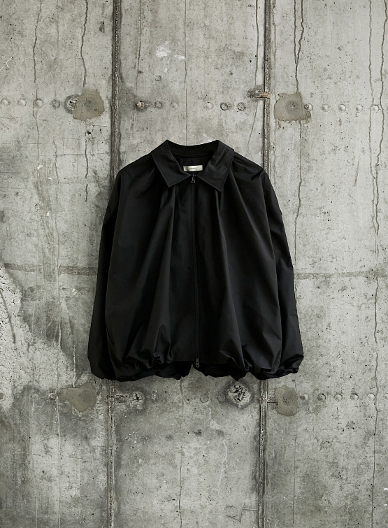 Женская ветровка AMOMENTO Shirring Volume Jumper Black