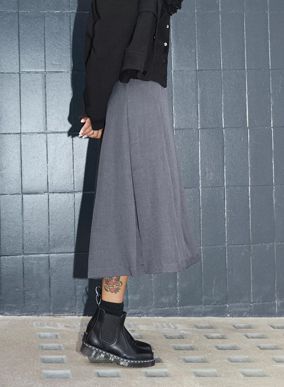 Женские челси Dr. Martens 2976 White Stitch Leather Black