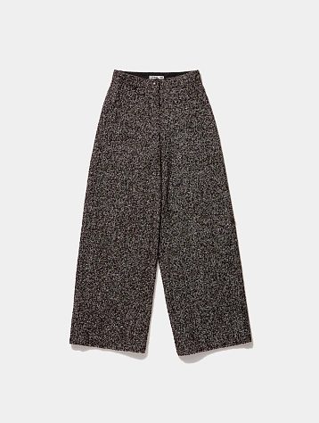 Женские брюки OPEN YY Tweed Wide-Leg Pants Brown