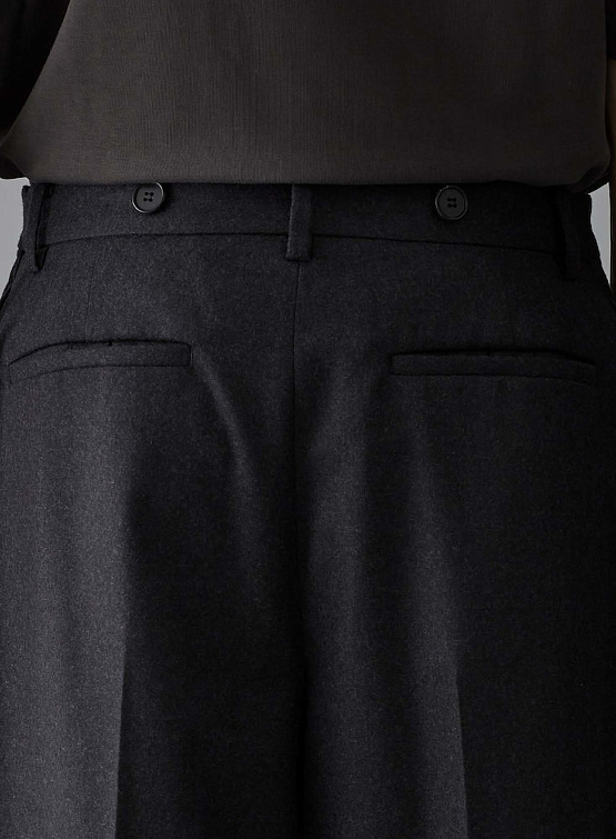 Брюки JUUN.J Transformable Multi-Tuck Wool Grey